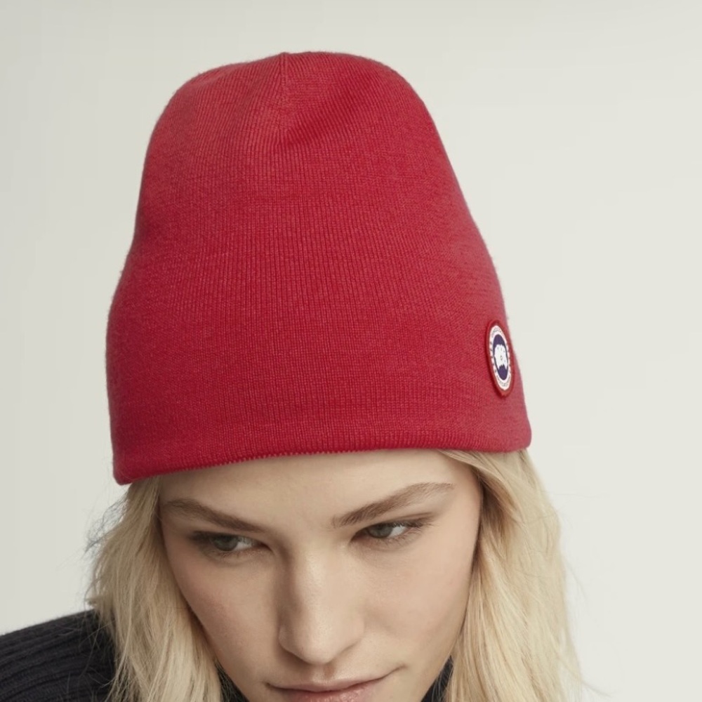 Red Canada Goose beanie